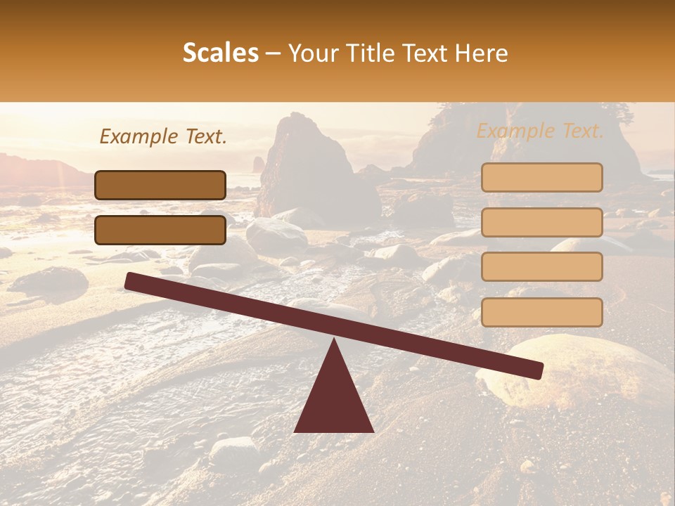 Stones On The Seashore PowerPoint Template