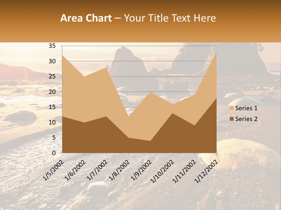 Stones On The Seashore PowerPoint Template