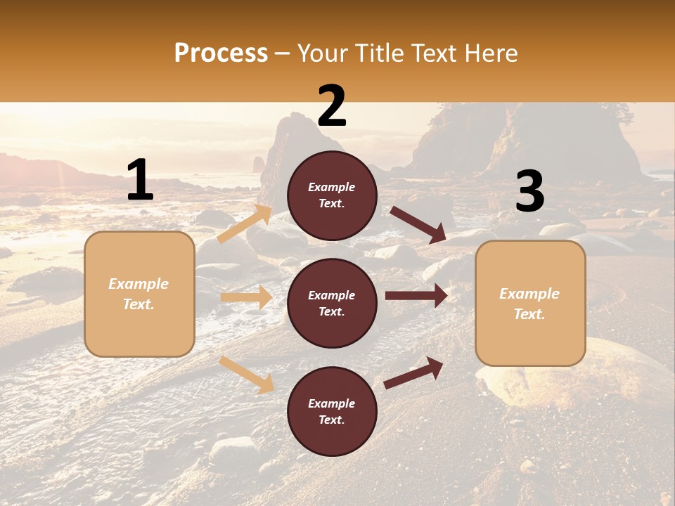 Stones On The Seashore PowerPoint Template