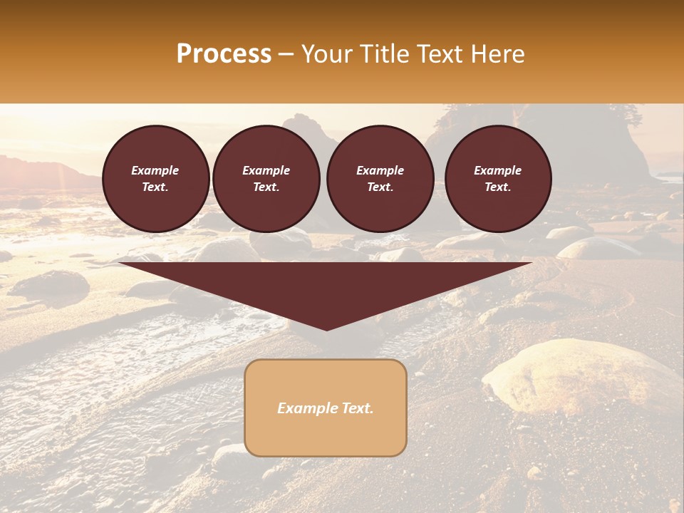 Stones On The Seashore PowerPoint Template