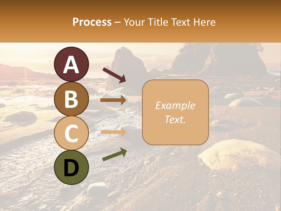 Stones On The Seashore PowerPoint Template