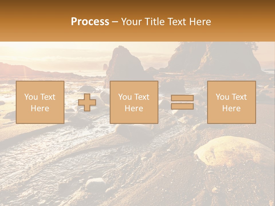 Stones On The Seashore PowerPoint Template
