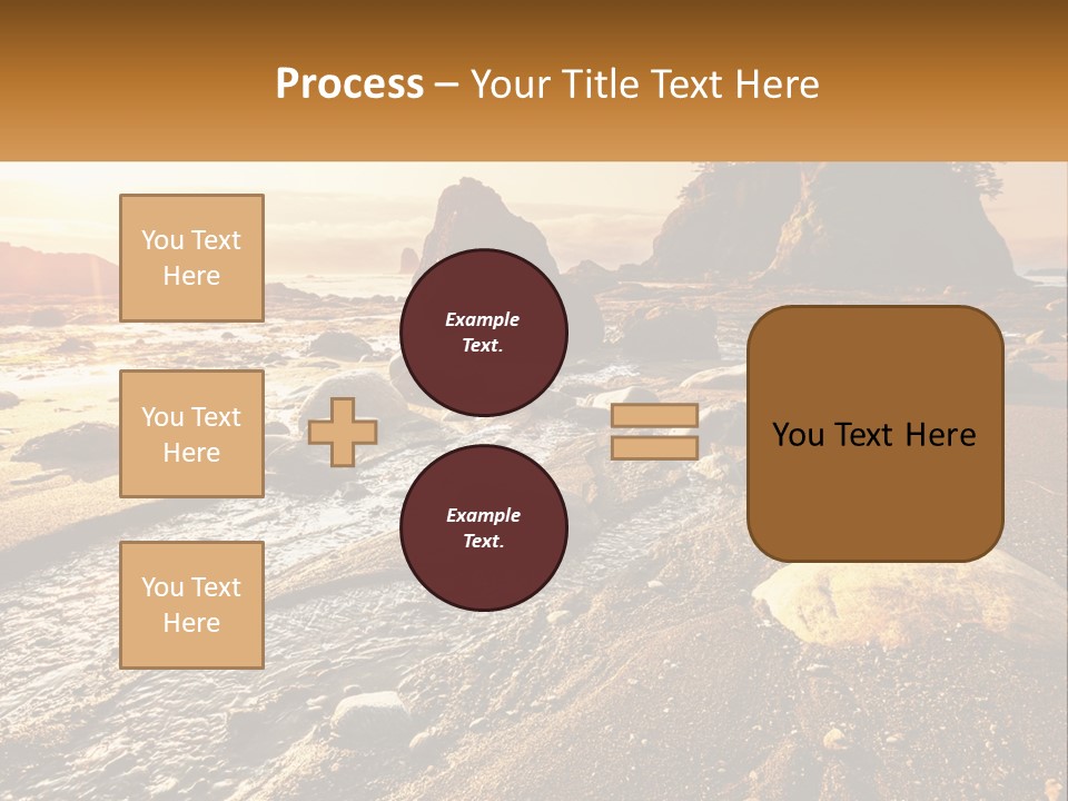 Stones On The Seashore PowerPoint Template
