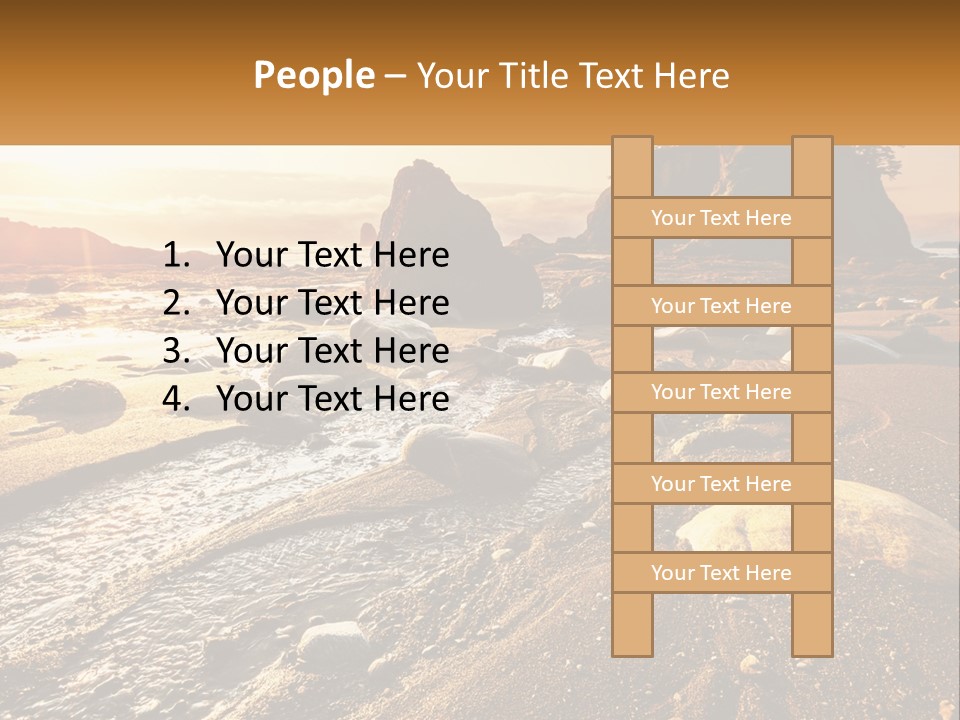 Stones On The Seashore PowerPoint Template