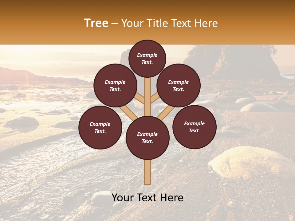 Stones On The Seashore PowerPoint Template