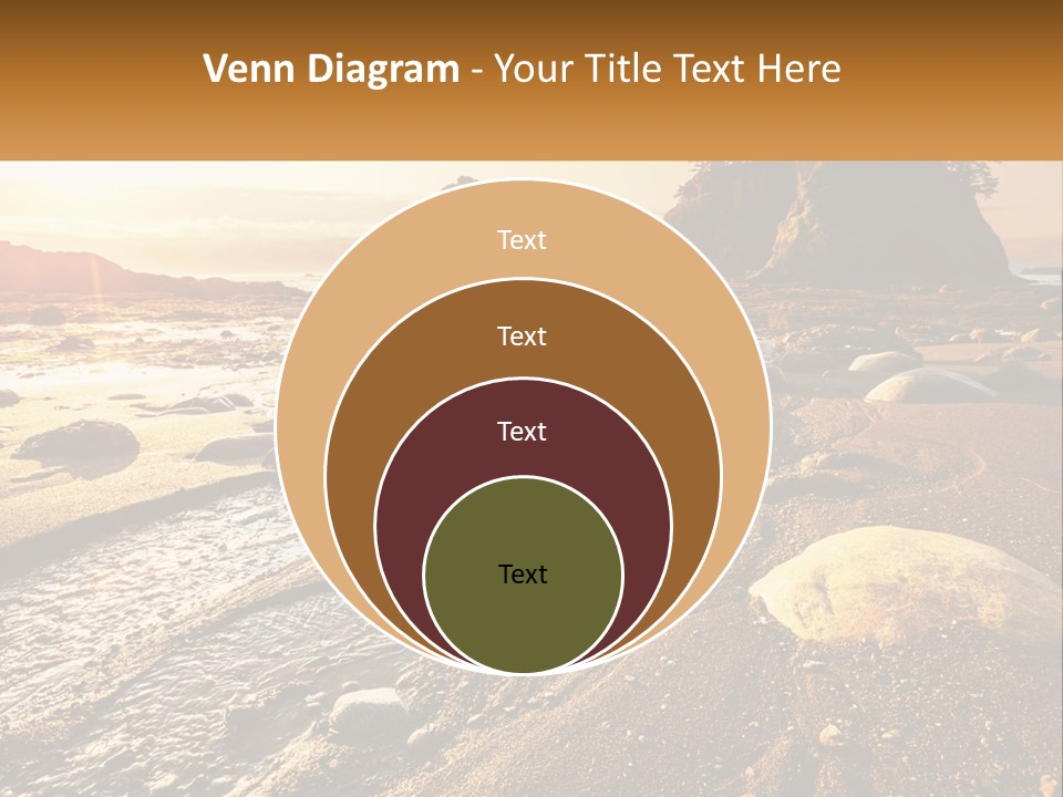 Stones On The Seashore PowerPoint Template