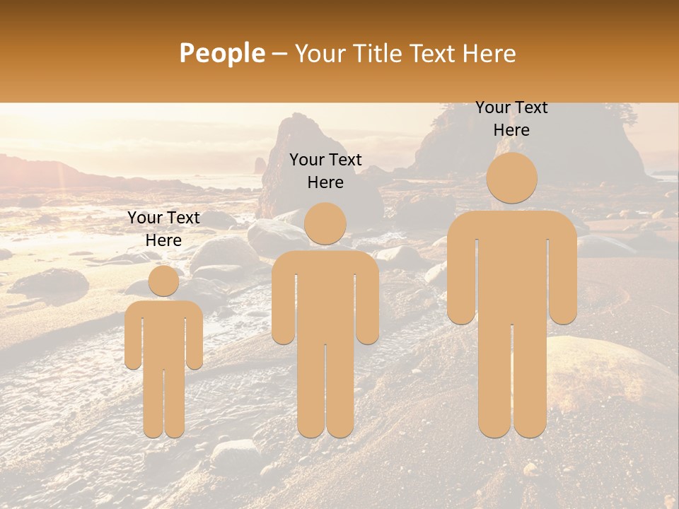 Stones On The Seashore PowerPoint Template