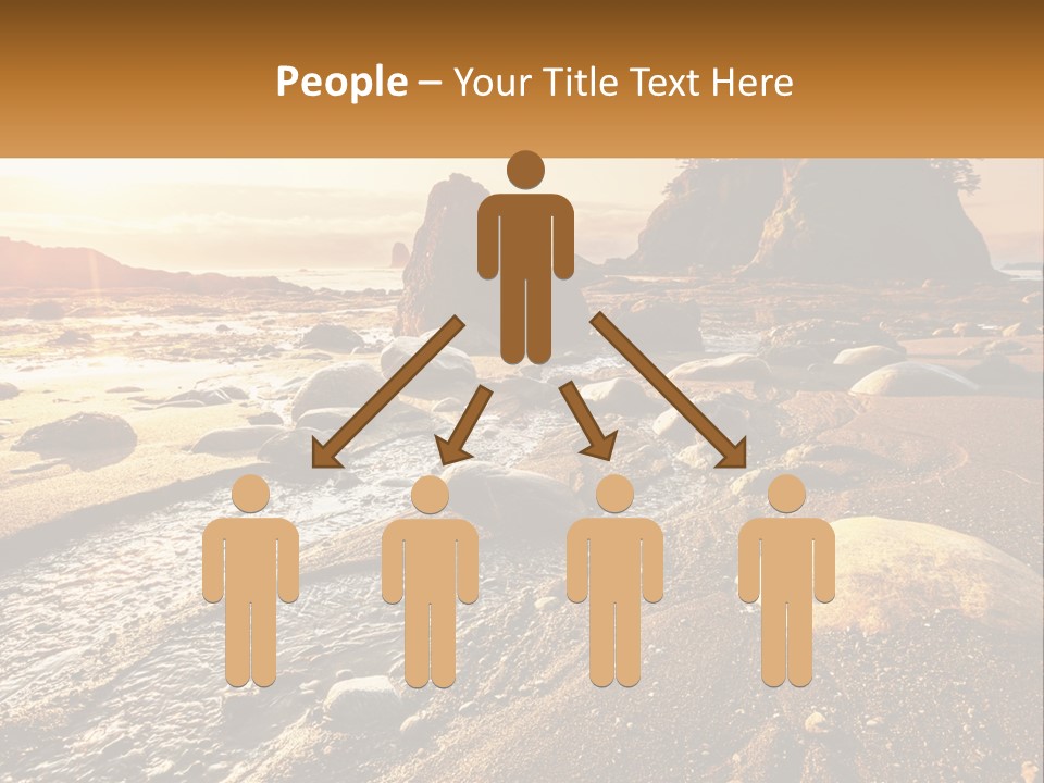 Stones On The Seashore PowerPoint Template