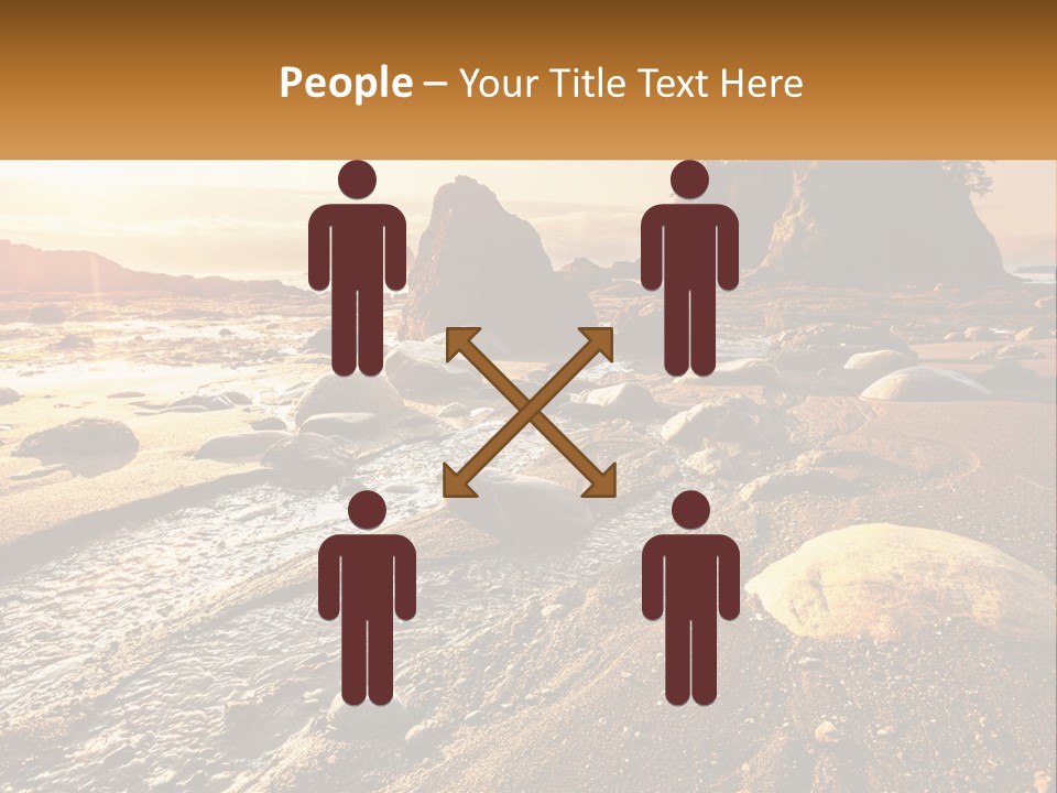 Stones On The Seashore PowerPoint Template