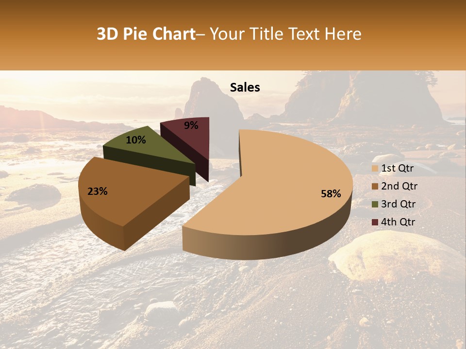 Stones On The Seashore PowerPoint Template