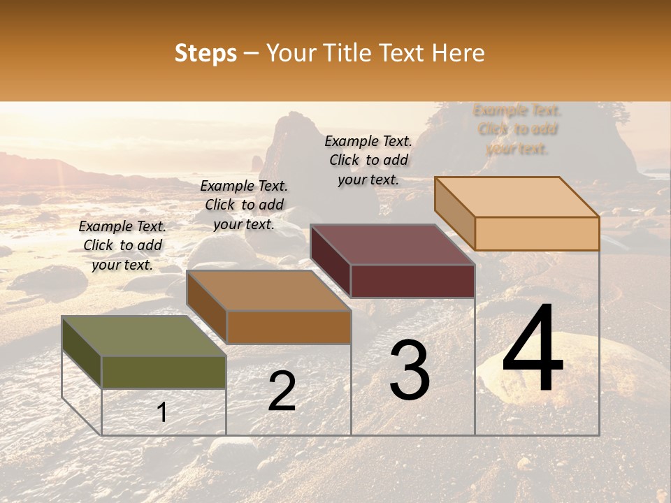 Stones On The Seashore PowerPoint Template