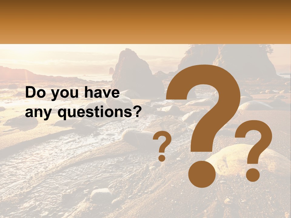 Stones On The Seashore PowerPoint Template