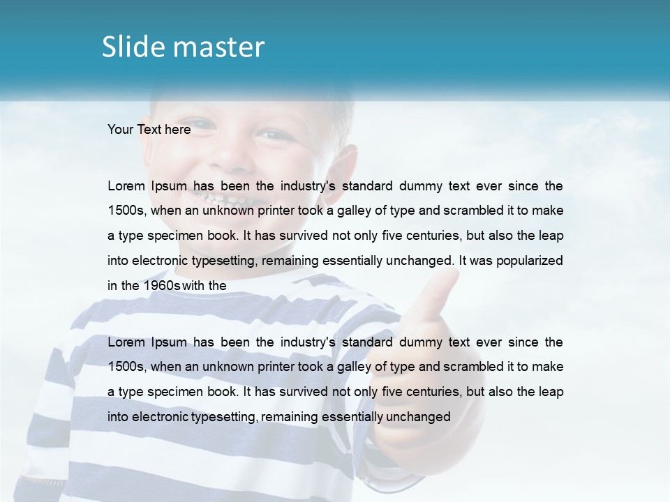 Boy Likes PowerPoint Template