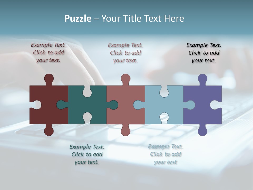 Type Text On The Keyboard PowerPoint Template