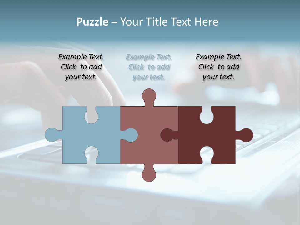 Type Text On The Keyboard PowerPoint Template