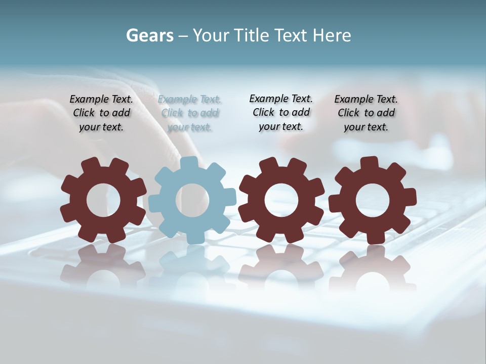 Type Text On The Keyboard PowerPoint Template