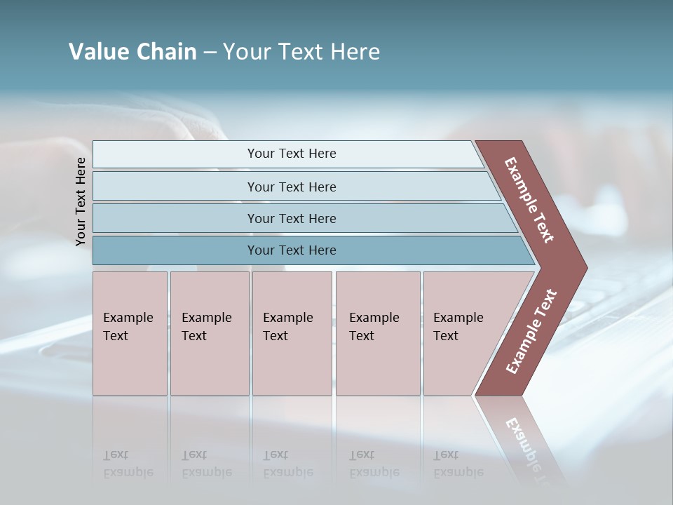 Type Text On The Keyboard PowerPoint Template