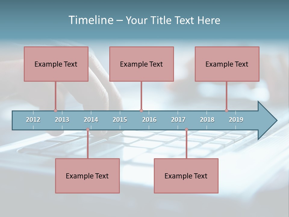 Type Text On The Keyboard PowerPoint Template