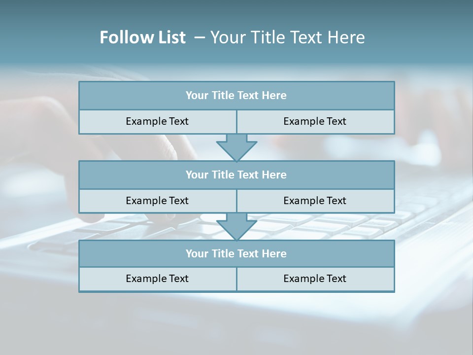 Type Text On The Keyboard PowerPoint Template