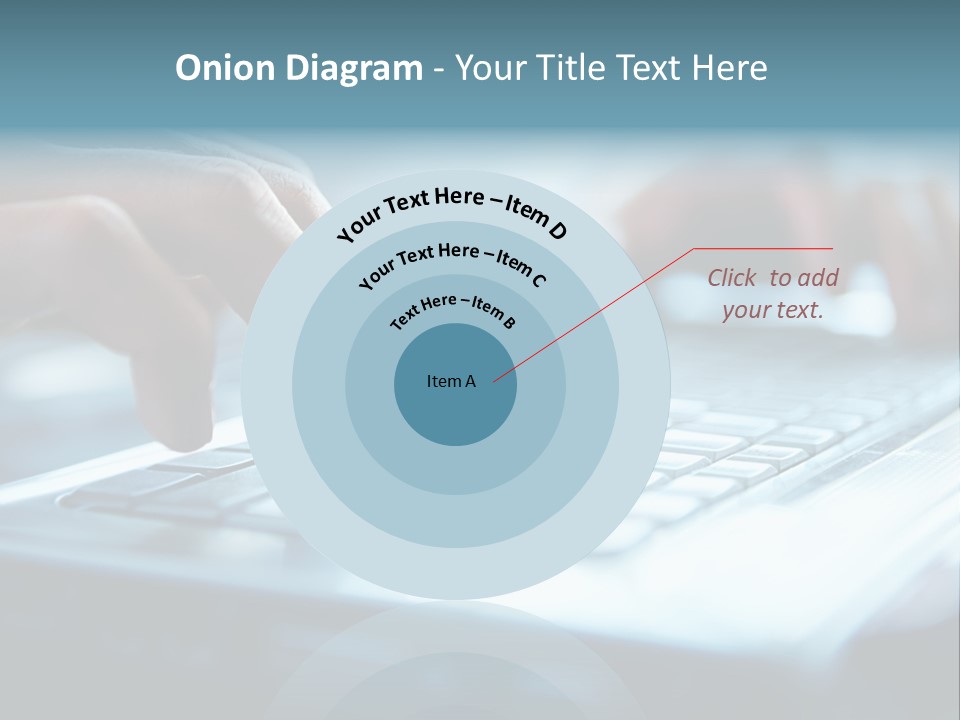 Type Text On The Keyboard PowerPoint Template