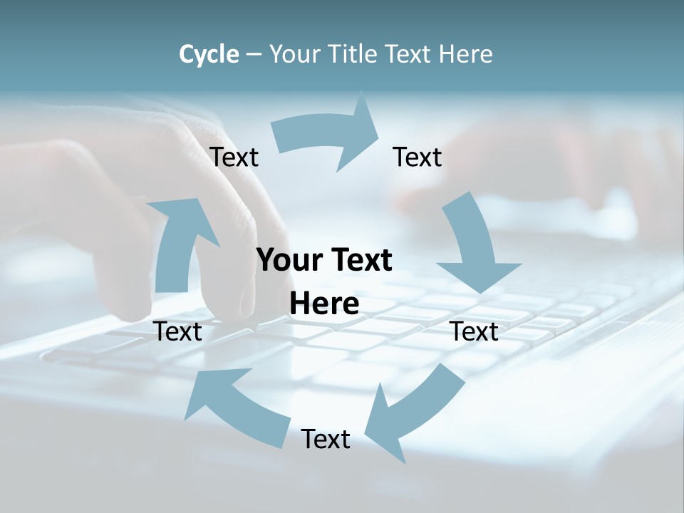 Type Text On The Keyboard PowerPoint Template