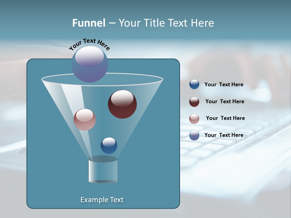 Type Text On The Keyboard PowerPoint Template