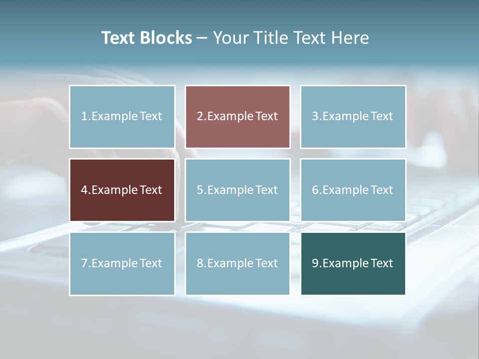 Type Text On The Keyboard PowerPoint Template