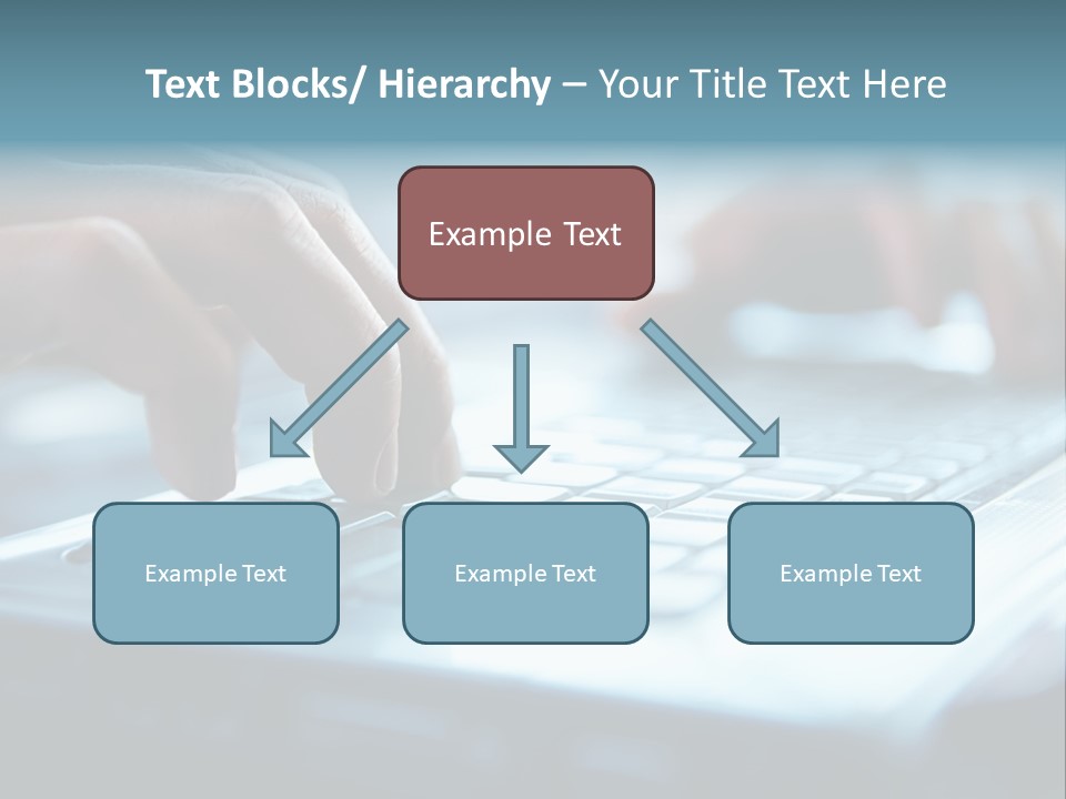 Type Text On The Keyboard PowerPoint Template