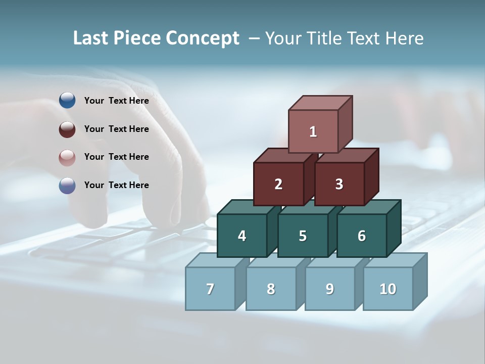 Type Text On The Keyboard PowerPoint Template