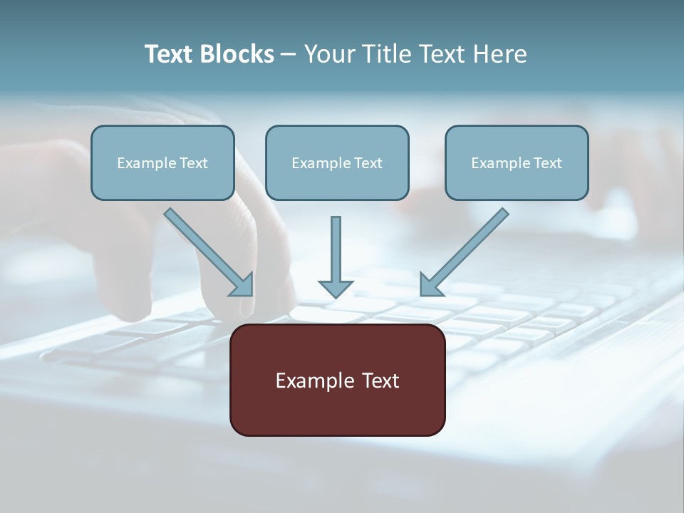 Type Text On The Keyboard PowerPoint Template