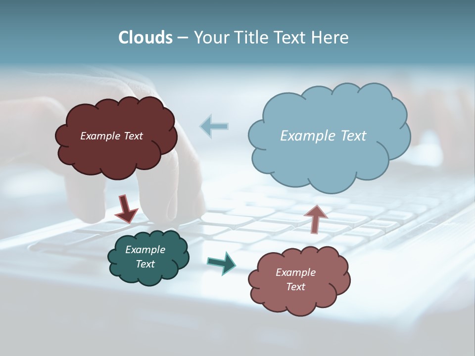 Type Text On The Keyboard PowerPoint Template