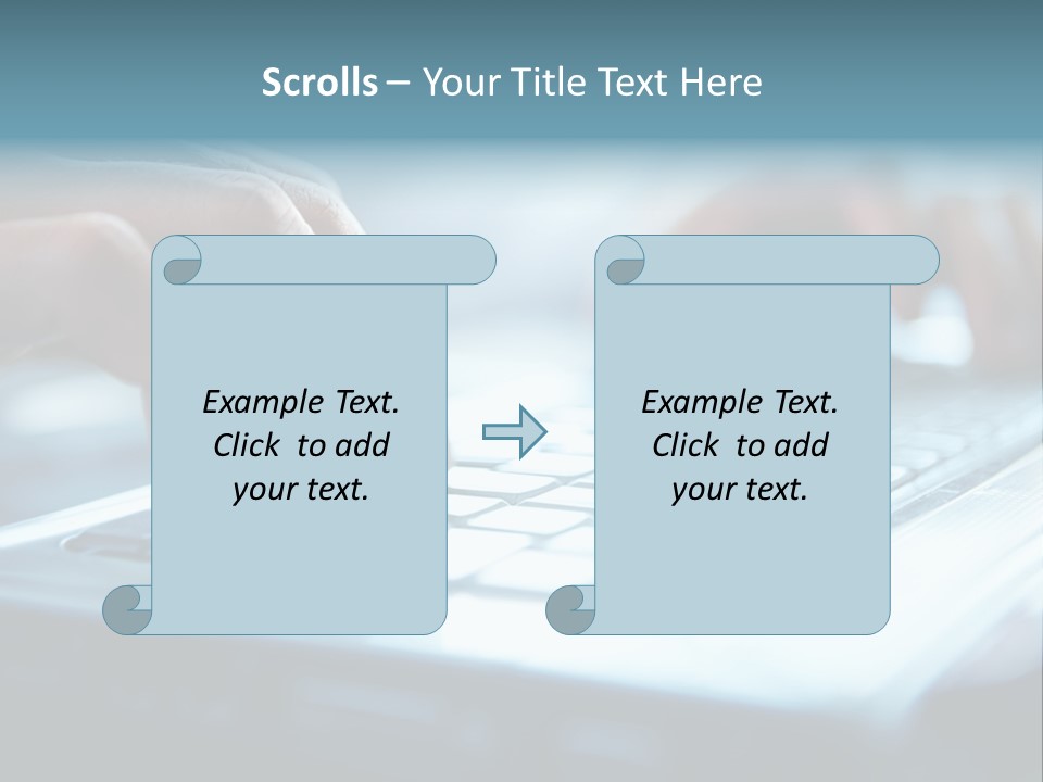 Type Text On The Keyboard PowerPoint Template