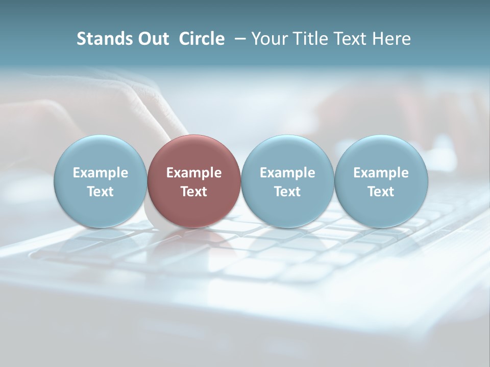 Type Text On The Keyboard PowerPoint Template