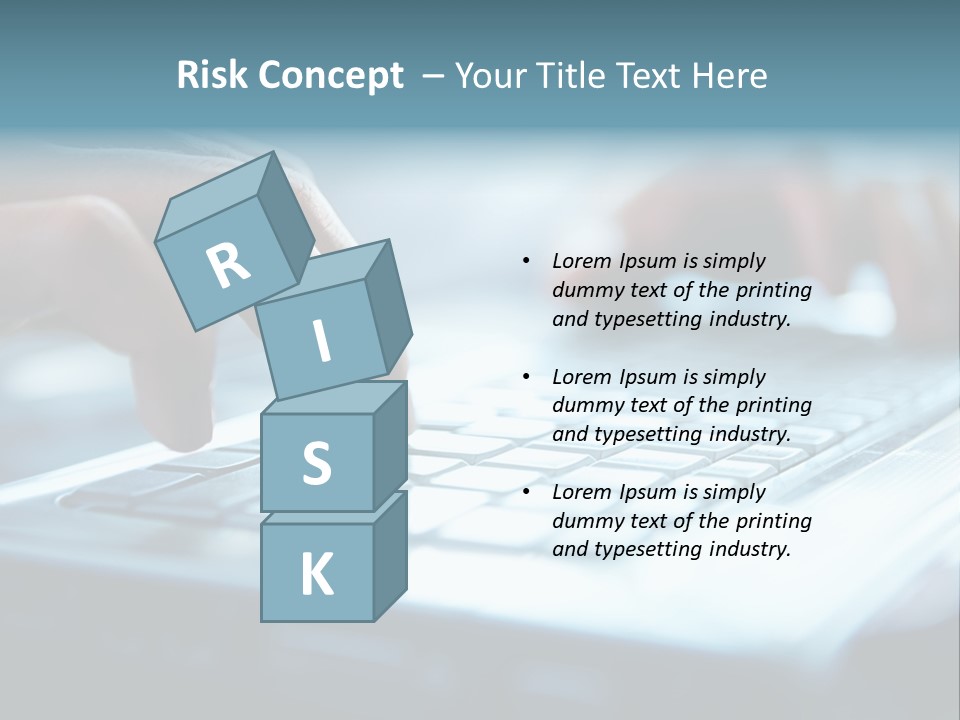Type Text On The Keyboard PowerPoint Template