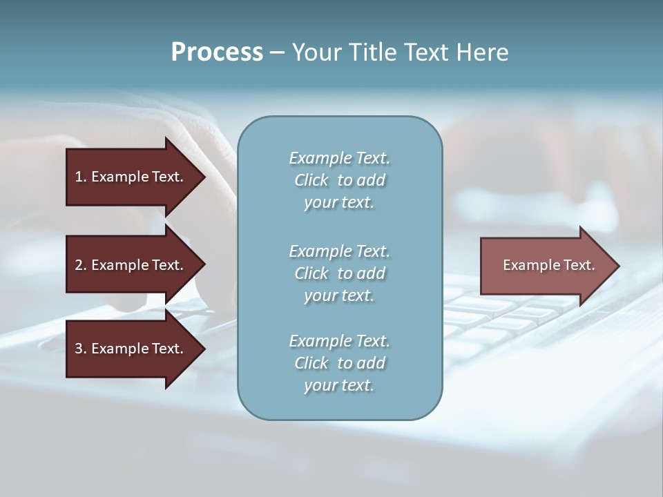 Type Text On The Keyboard PowerPoint Template