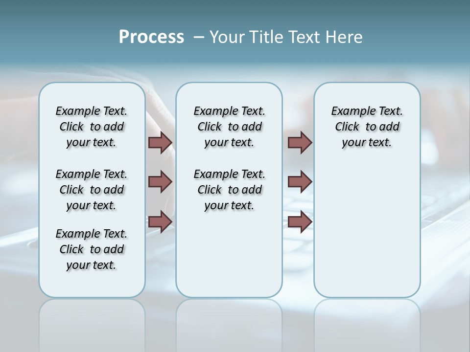 Type Text On The Keyboard PowerPoint Template