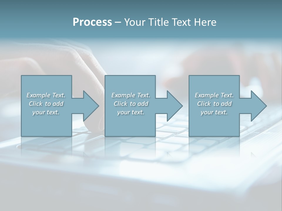 Type Text On The Keyboard PowerPoint Template