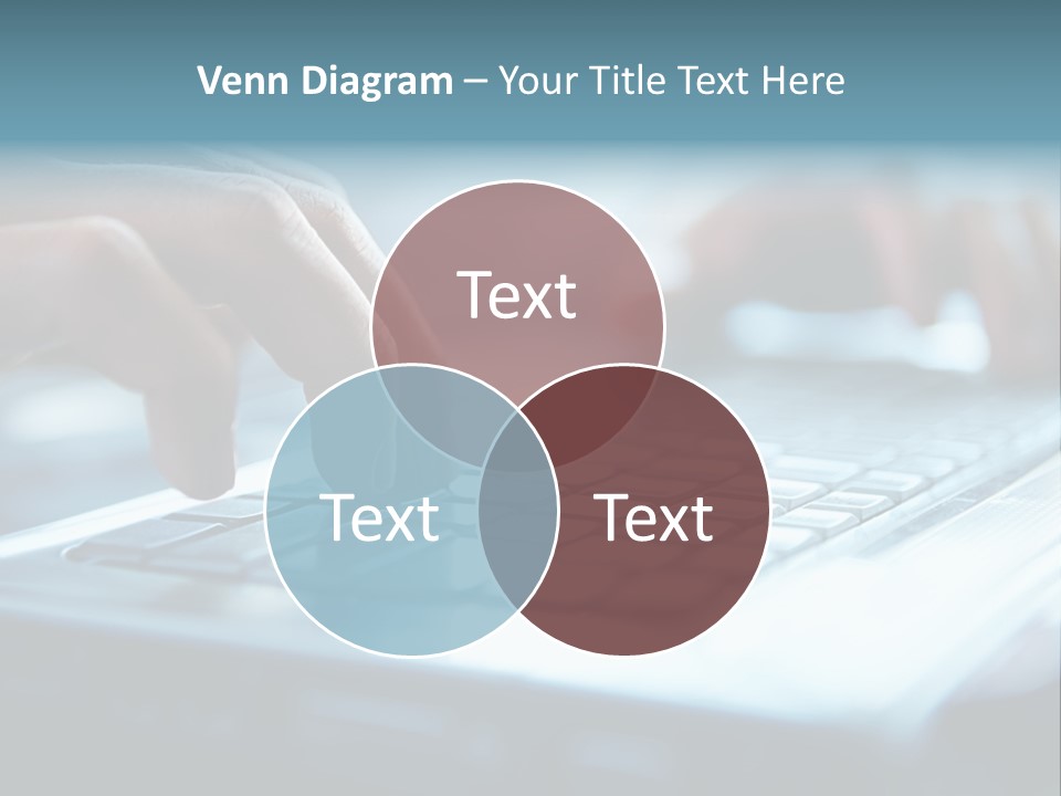 Type Text On The Keyboard PowerPoint Template