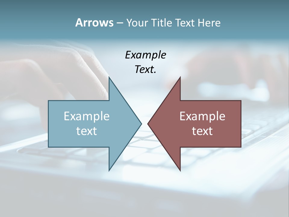 Type Text On The Keyboard PowerPoint Template