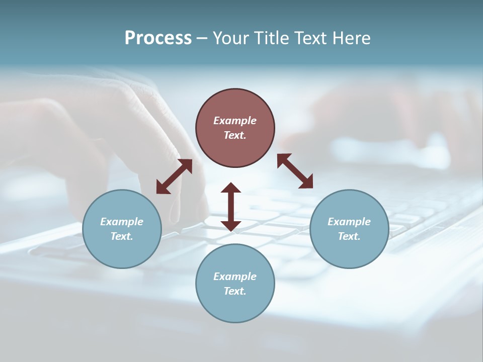 Type Text On The Keyboard PowerPoint Template