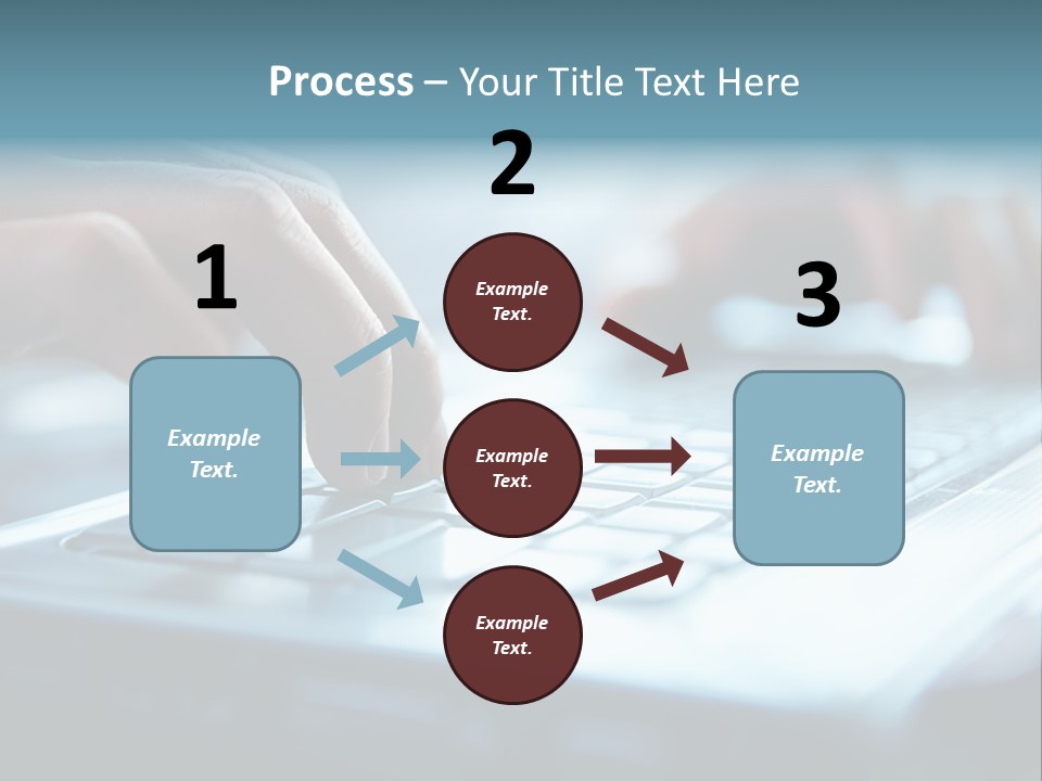 Type Text On The Keyboard PowerPoint Template