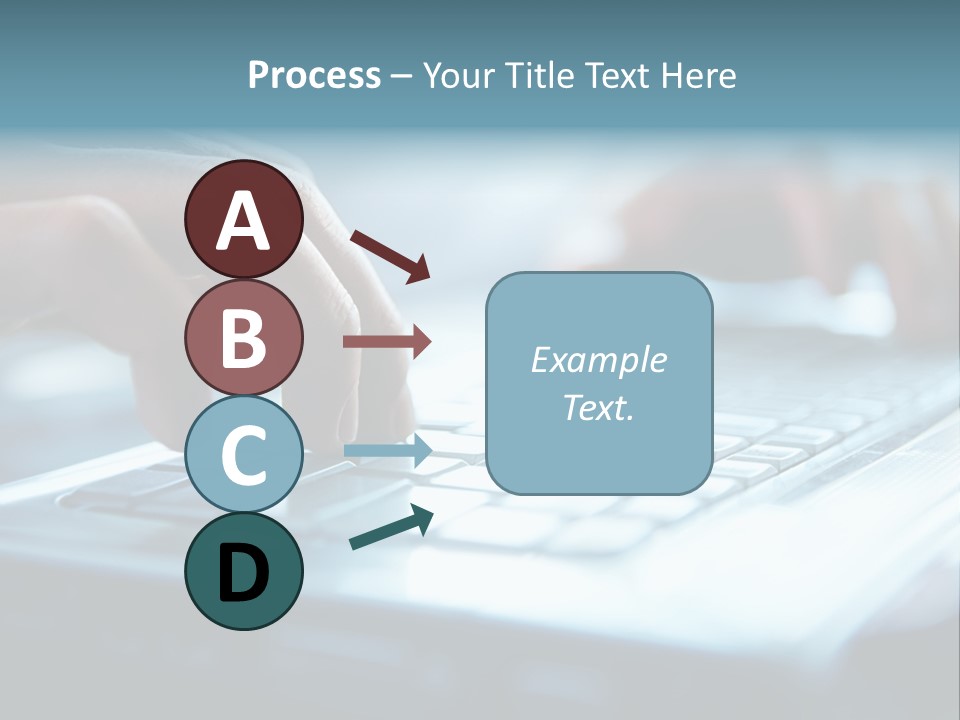Type Text On The Keyboard PowerPoint Template