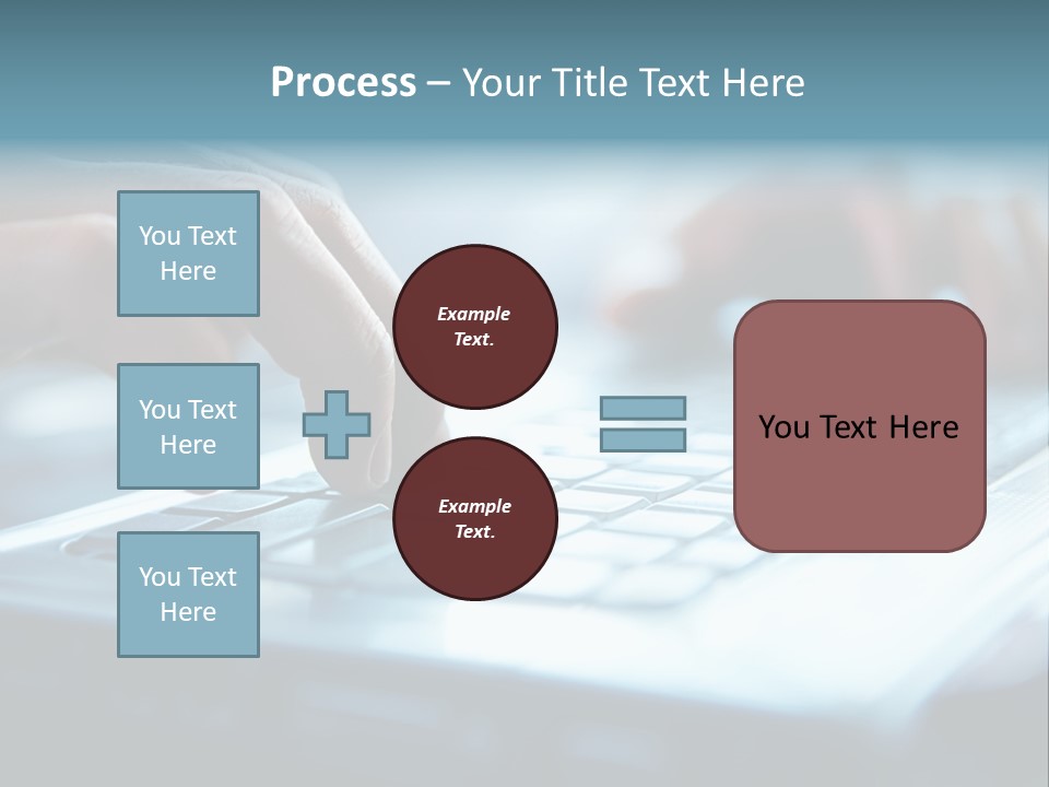 Type Text On The Keyboard PowerPoint Template