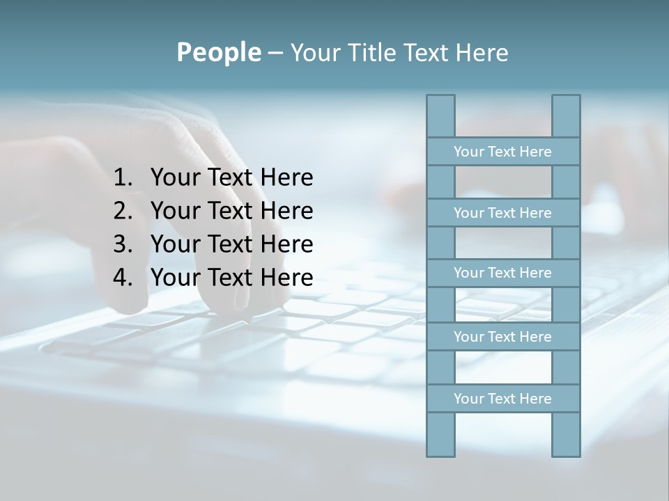 Type Text On The Keyboard PowerPoint Template