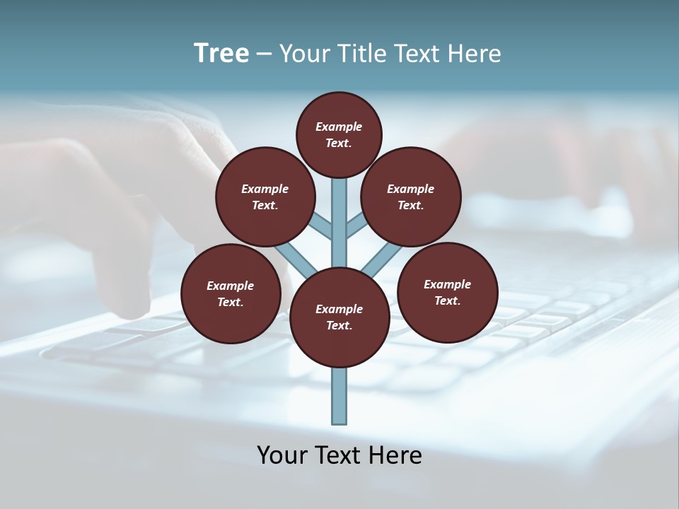 Type Text On The Keyboard PowerPoint Template