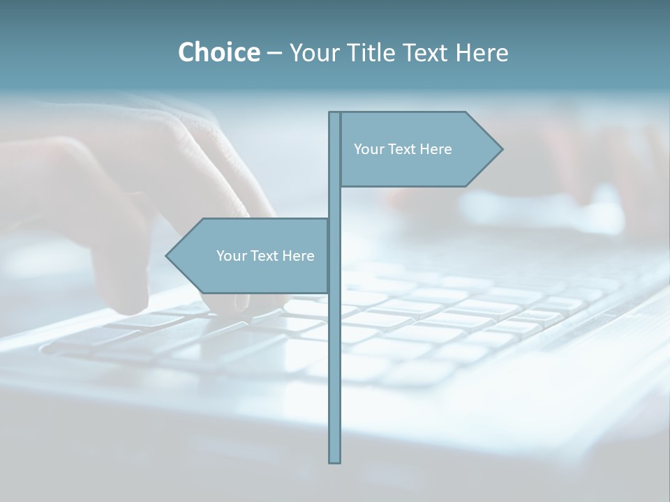 Type Text On The Keyboard PowerPoint Template