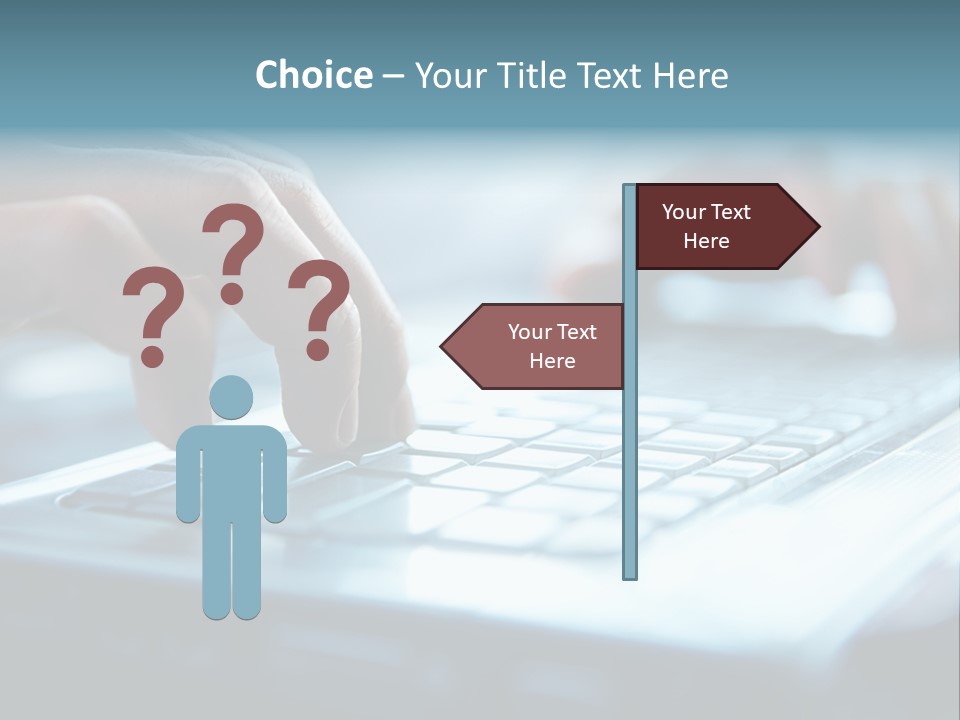 Type Text On The Keyboard PowerPoint Template