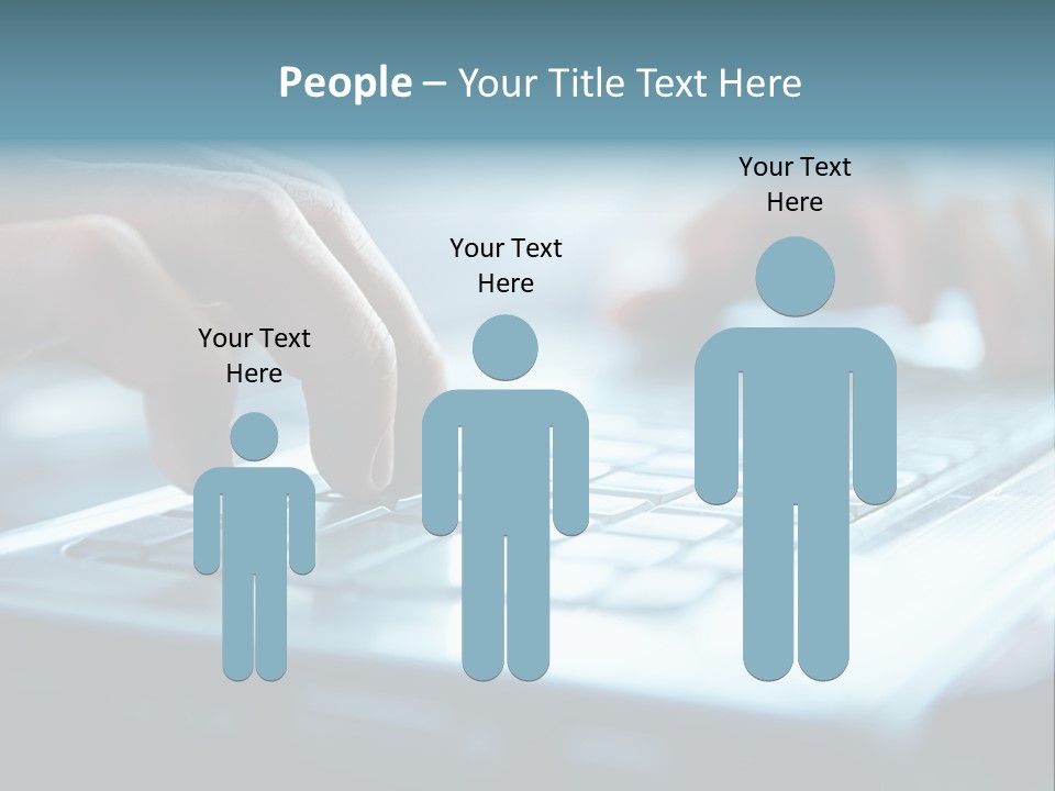 Type Text On The Keyboard PowerPoint Template