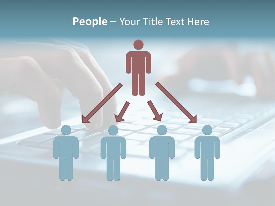Type Text On The Keyboard PowerPoint Template