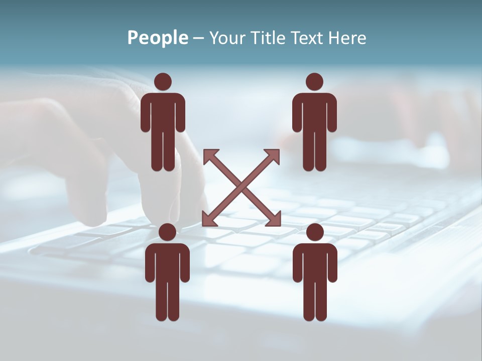 Type Text On The Keyboard PowerPoint Template